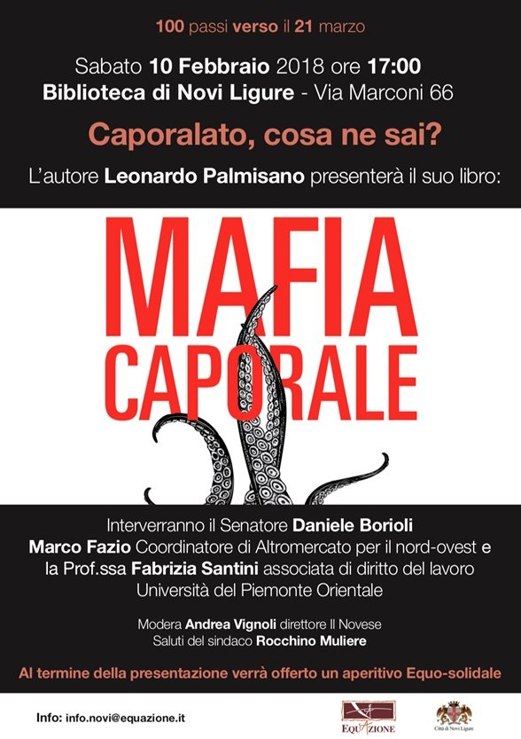 A Novi la presentazione del libro inchiesta “Mafia caporale”