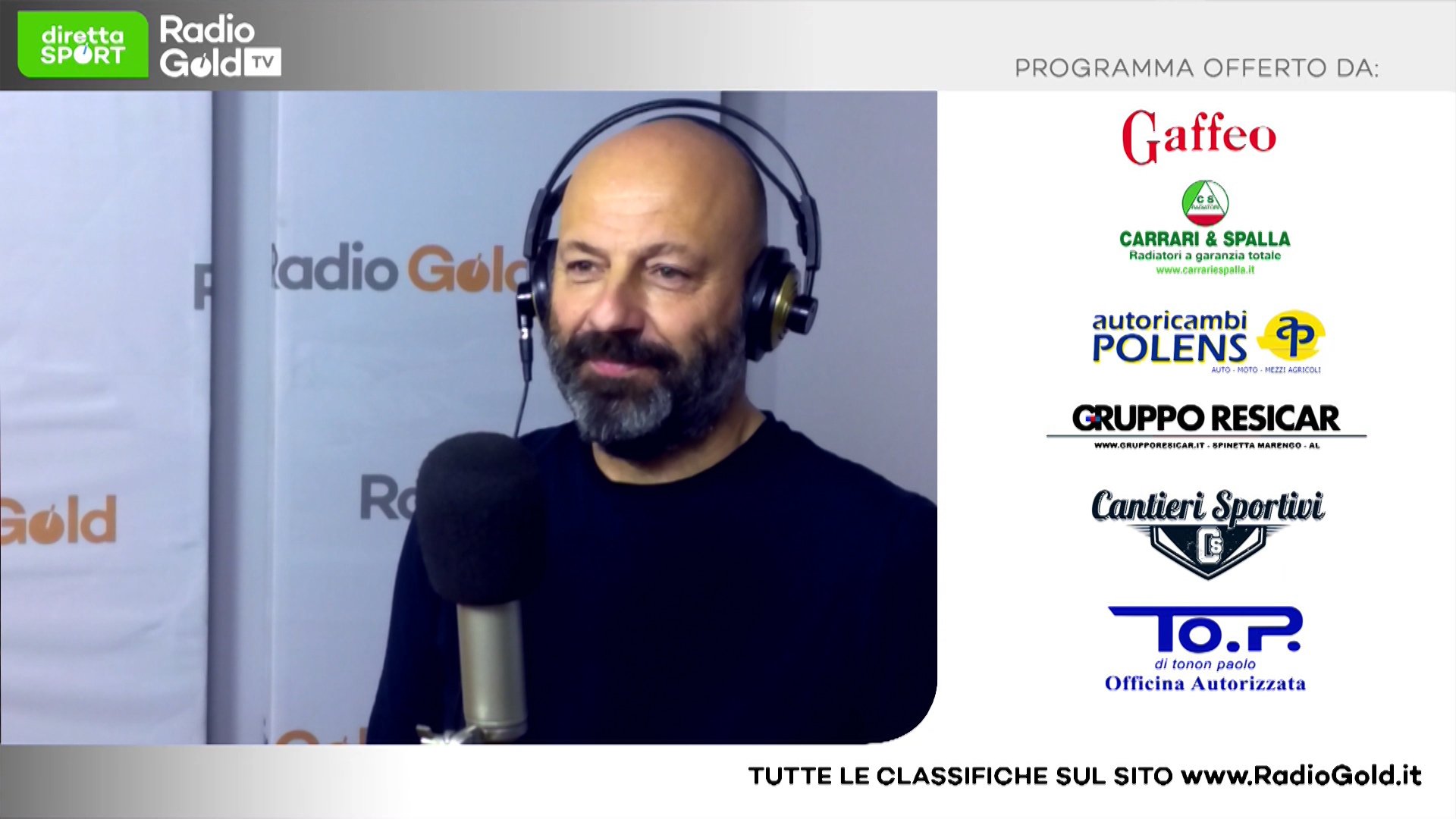 Promozione: su Radio Gold Tv mister Fabio Nobili
