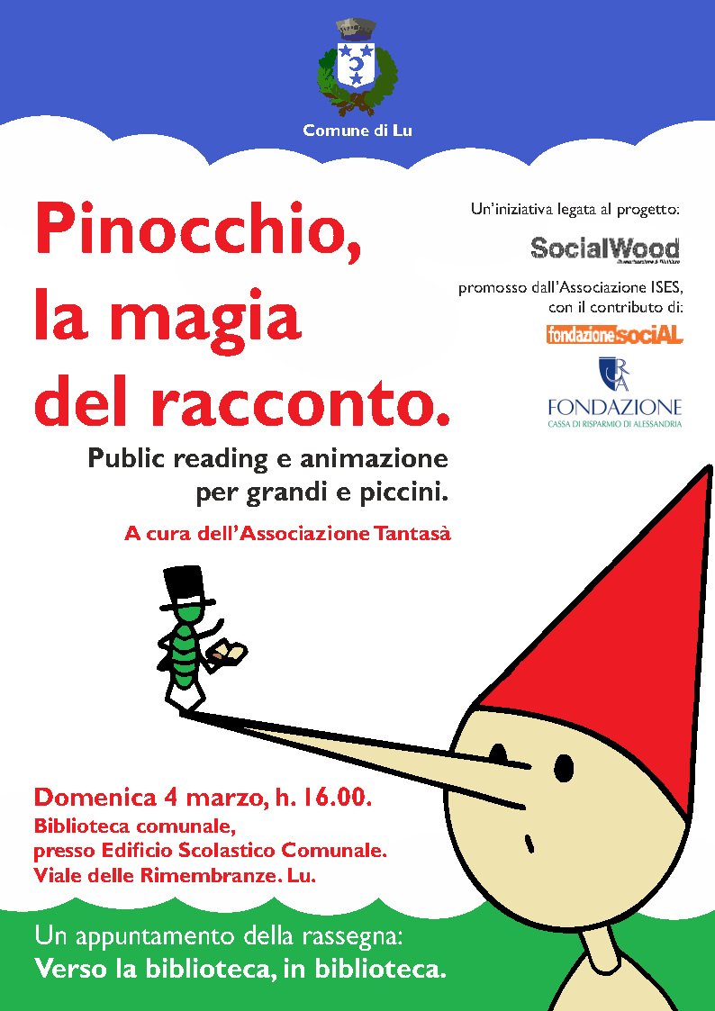 “Pinocchio, la magia del racconto”: si presenta la biblioteca di Lu
