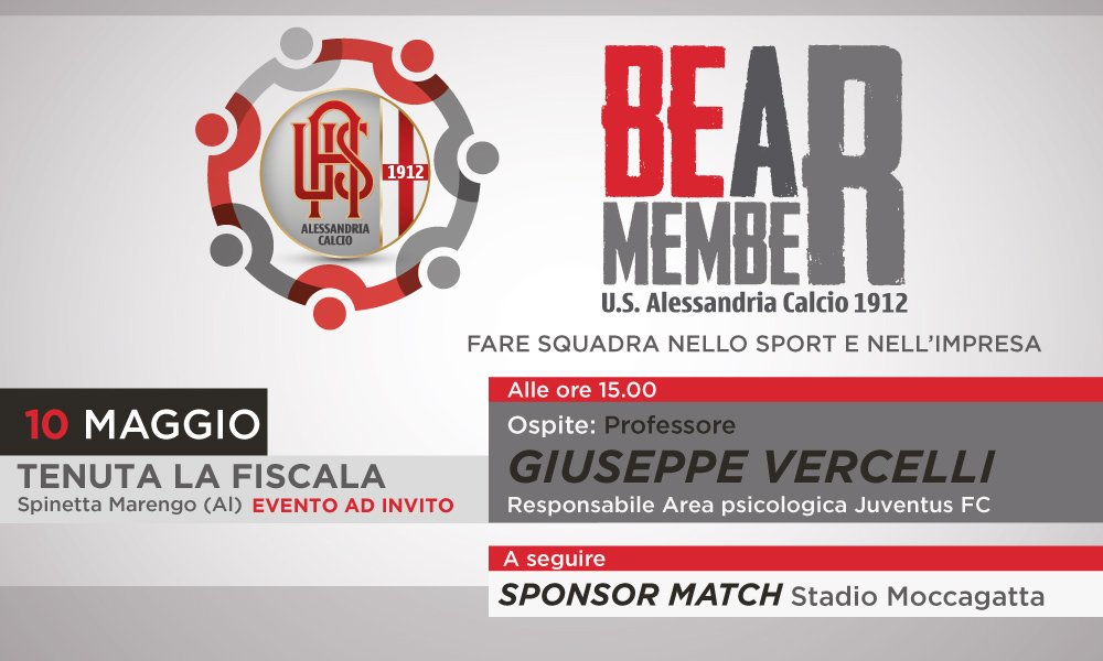 BE A membeR: l’Alessandria Calcio incontra gli sponsor