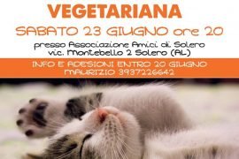 Cena vegetariana per l’associazione ‘Panciallegra’