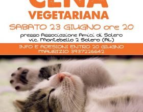 Cena vegetariana per l’associazione ‘Panciallegra’