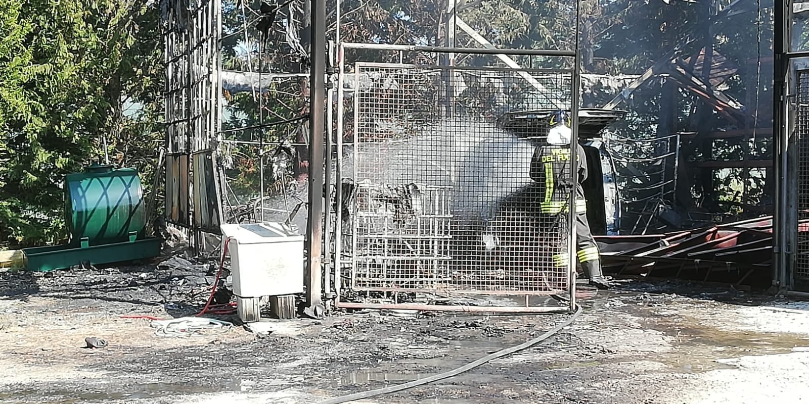 Vigili del Fuoco in azione per un incendio a Murisengo