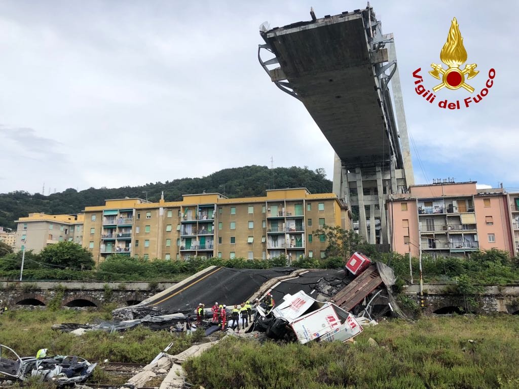 MCM Autotrasporti nega responsabilità nel crollo del ponte Morandi