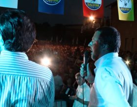 Folla da stadio per Matteo Salvini a Capriata