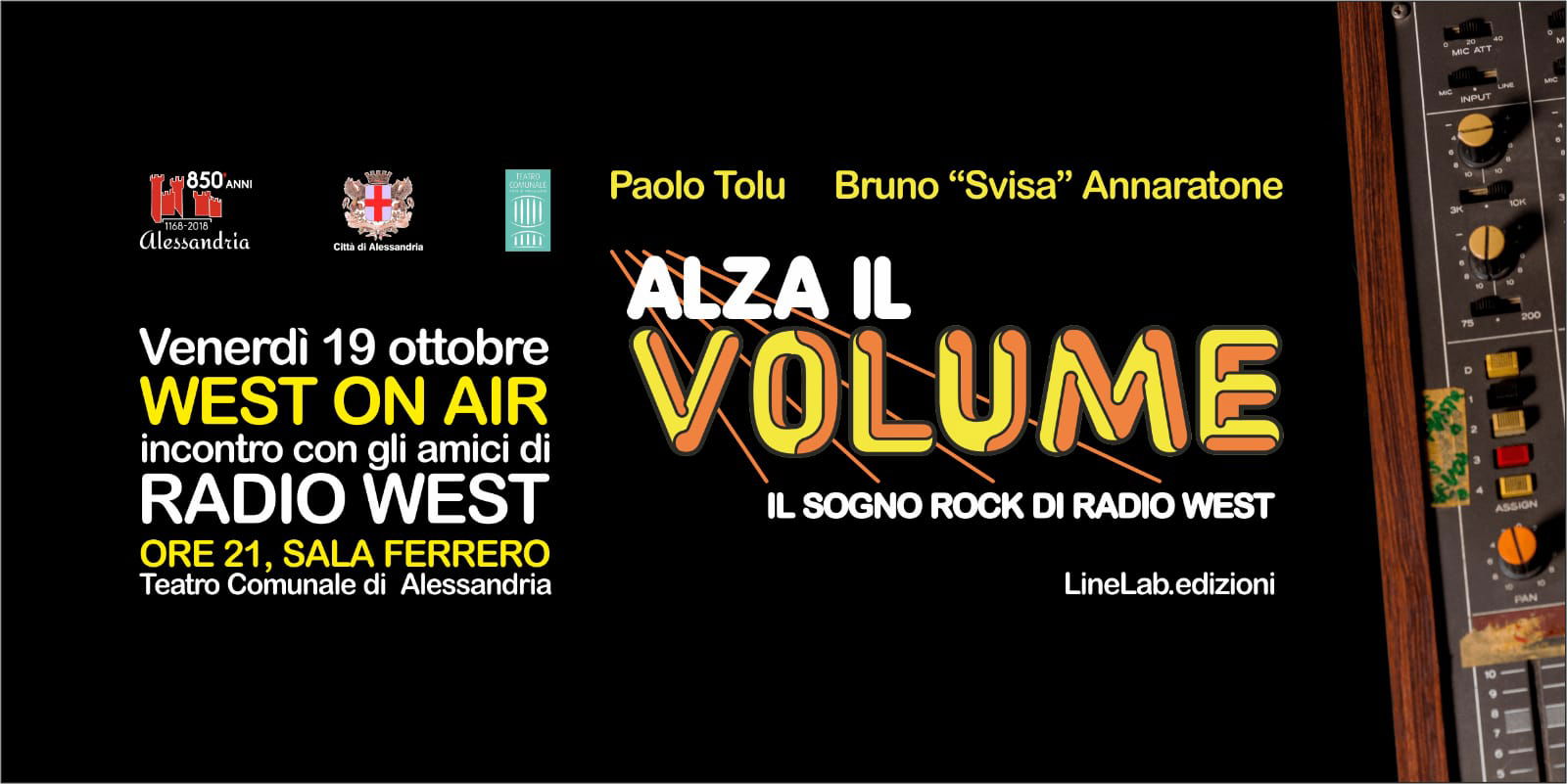 Radio West Alessandria in onda per una sera: una grande festa per tutti