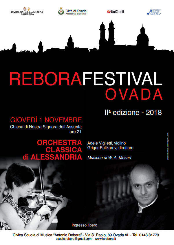 Terzo appuntamento con il “Rebora festival Ovada”