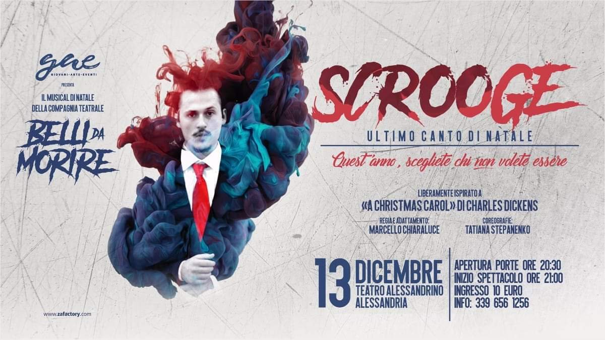 “Scrooge, l’ultimo canto di Natale” al Teatro Alessandrino