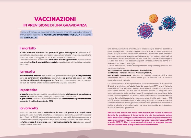 In un opuscolo tutte le informazioni di Aso e Asl Al sulle vaccinazioni in gravidanza