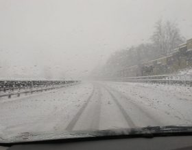La situazione neve lungo la A26