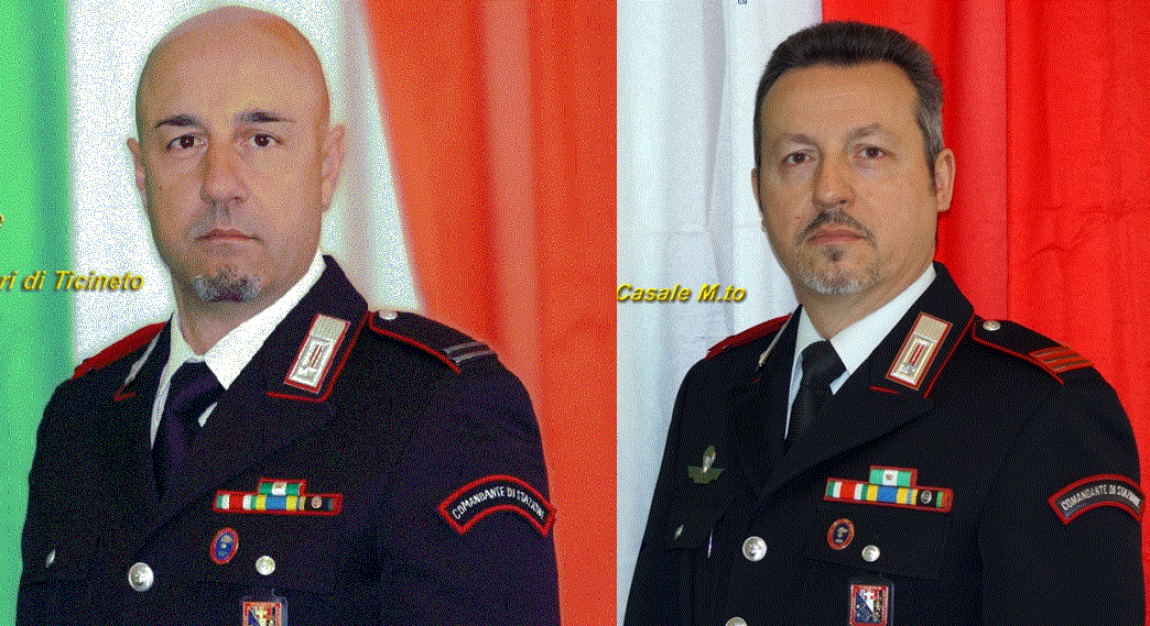 Casale e Ticineto accolgono i nuovi comandanti delle Stazioni dei Carabinieri