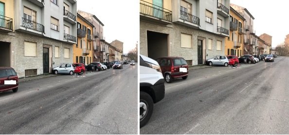 Ubriaco al volante, finisce contro auto parcheggiate in strada Vecchia Vercelli