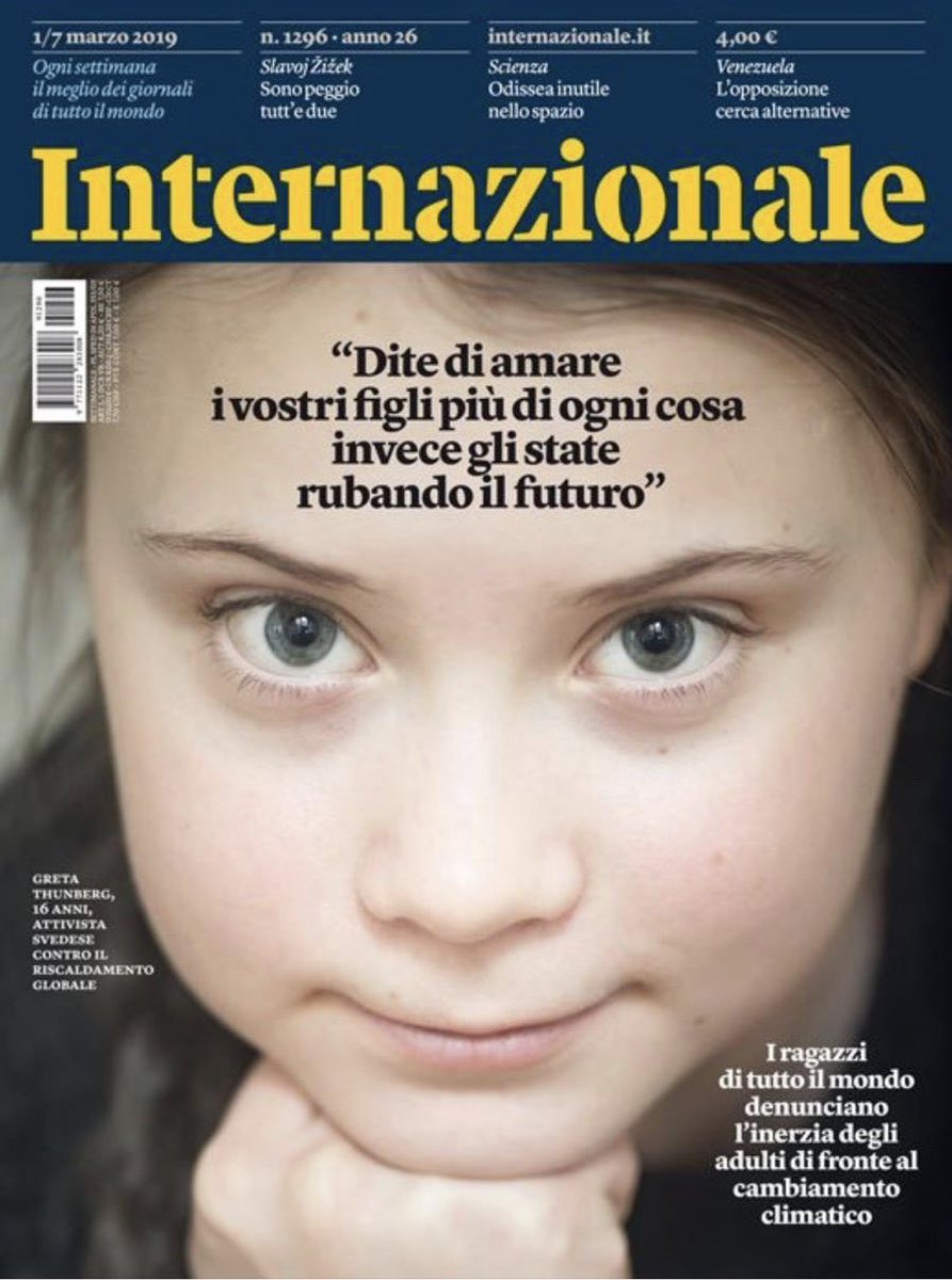 Greta copertina Internazionale