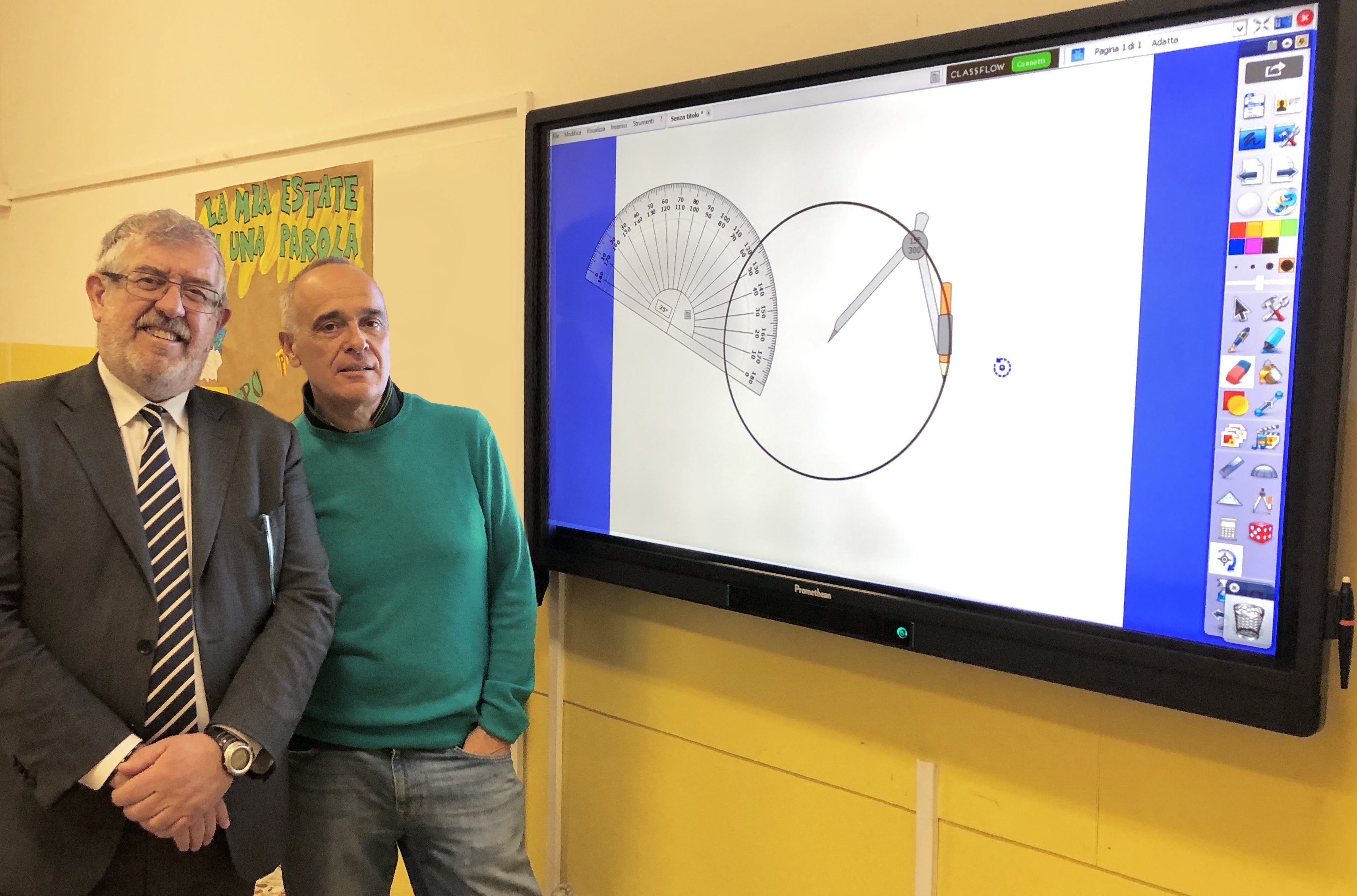 A Valenza e San Salvatore monitor touch screen rendono obsolete le Lim