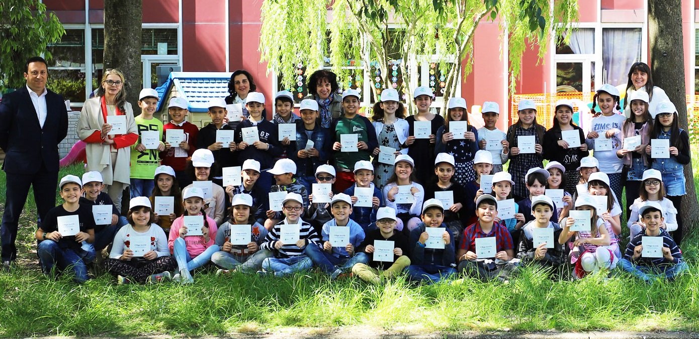 Amag Ambiente premia la fantasia dei bimbi della scuola Ferrero