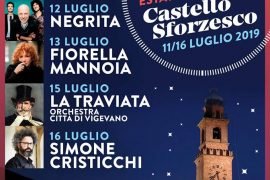 La grande musica italiana a Estate in Castello 2019 a Vigevano
