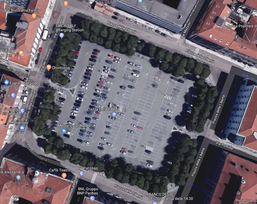 Alessandria sia intelligente: “Non ha senso che piazza della Libertà sia destinata a parcheggio pubblico”