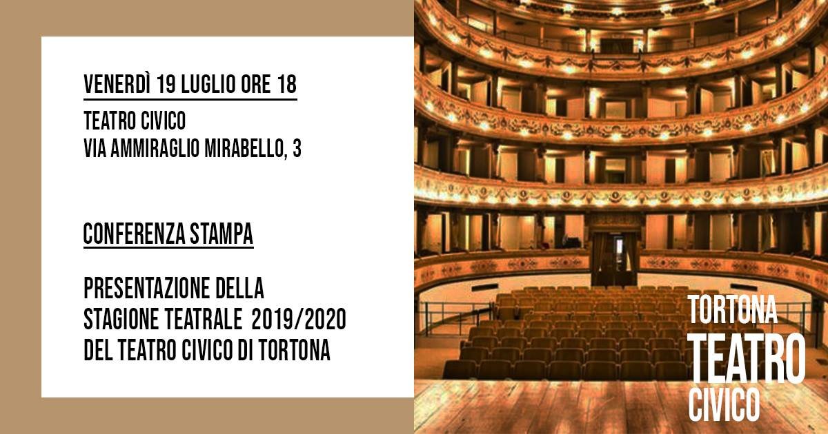 Presentata in anteprima la stagione teatrale 2019/2020 al Teatro Civico di Tortona