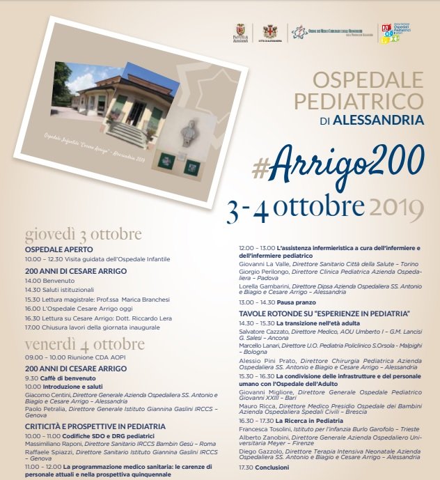 L’Ospedale di Alessandria celebra i 200 anni di Cesare Arrigo