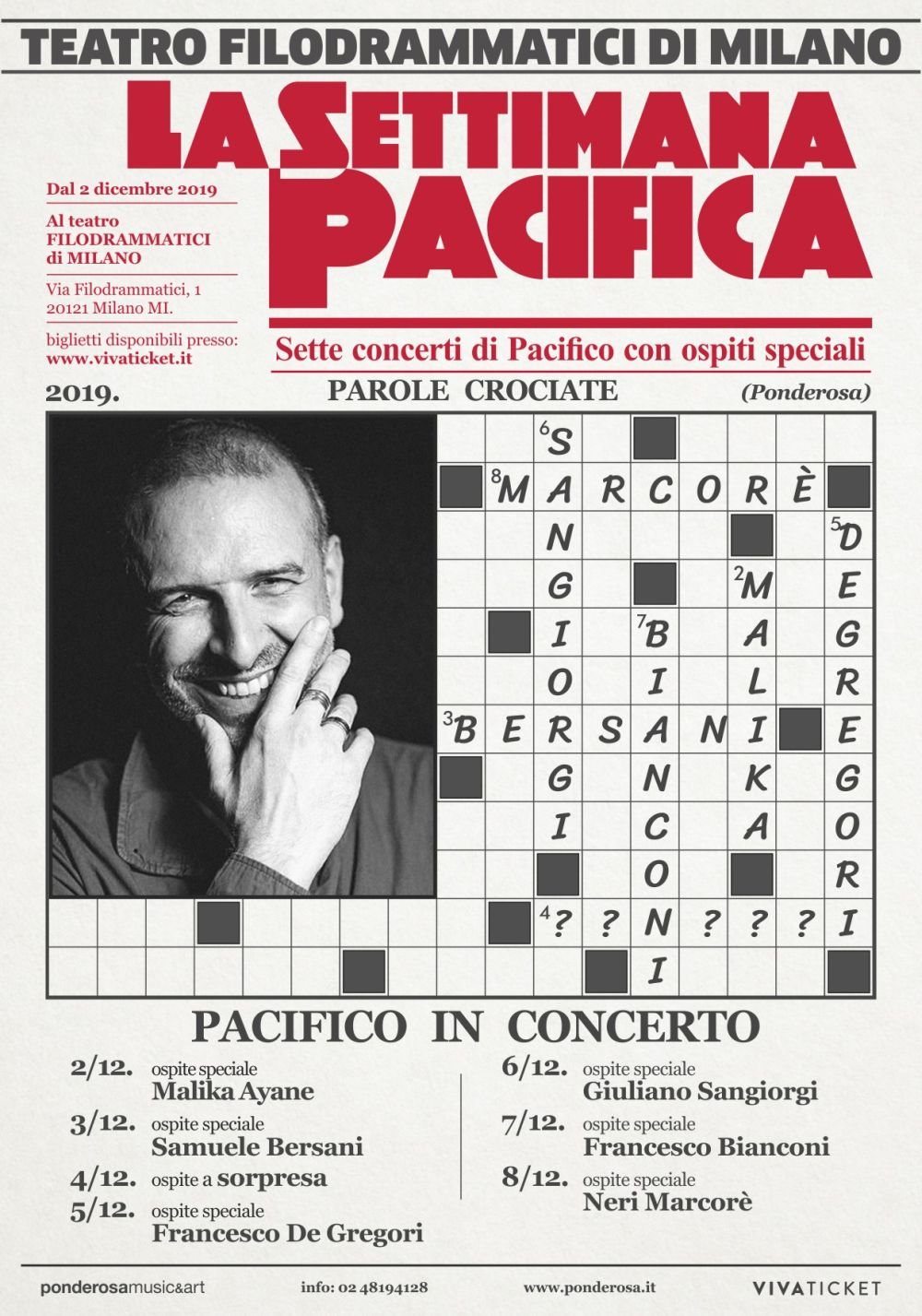 La Settimana Pacifica. 7 concerti in 7 giorni a Milano con Pacifico