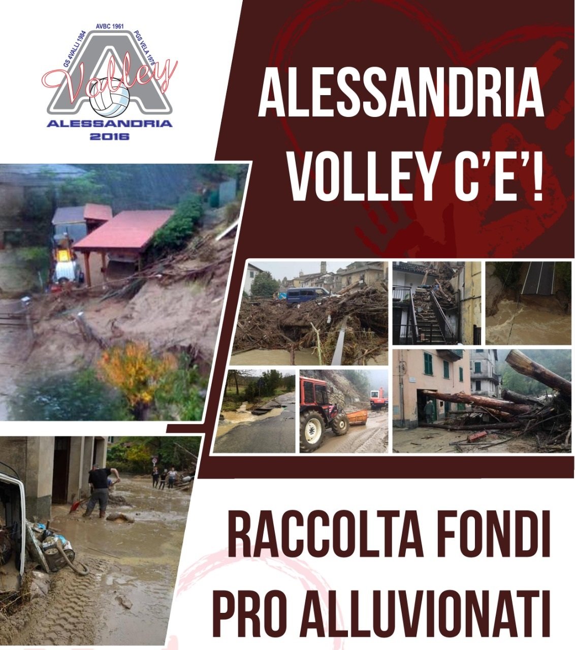 Alessandria Volley scende in campo per aiutare le persone alluvionate