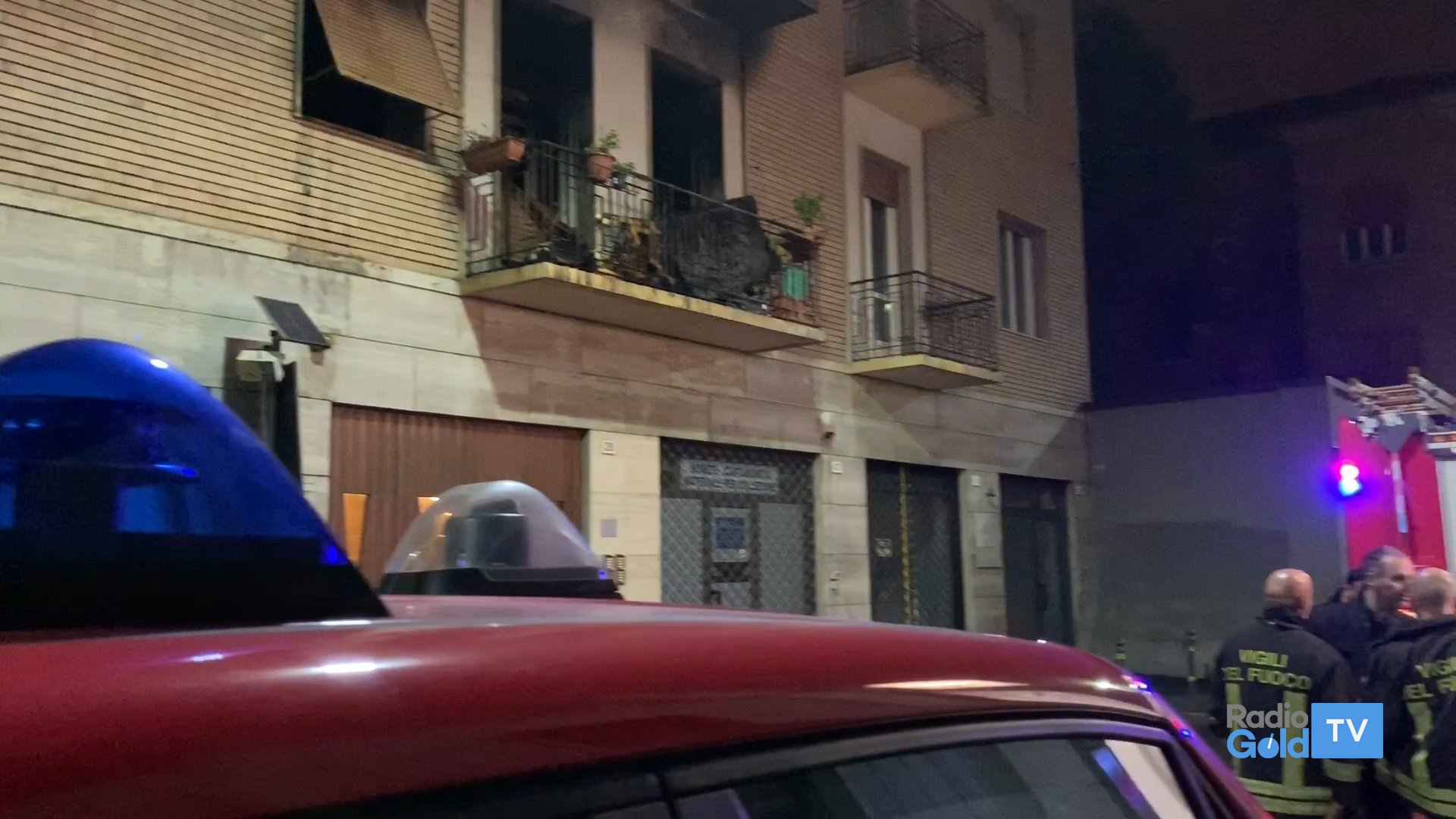 Incendio in via San Francesco. In stato di arresto l’anziana inquilina