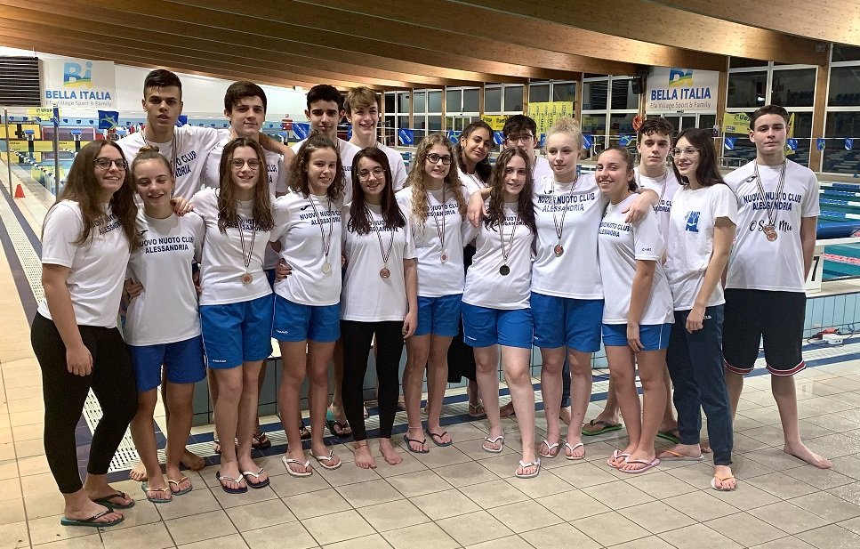 Nuovo Nuoto Club Alessandria terzo ai campionati italiani invernali