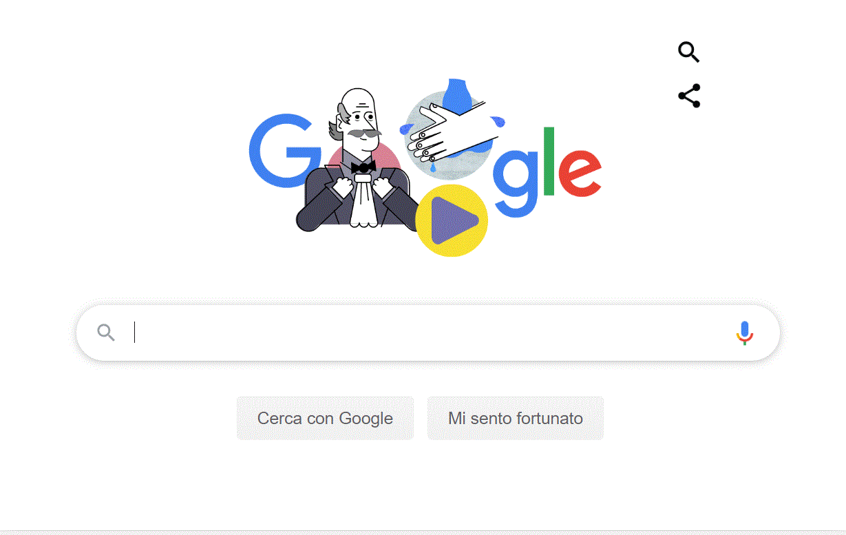 Coronavirus: Google celebra Ignaz Semmelweis e l’importanza di lavarsi bene le mani