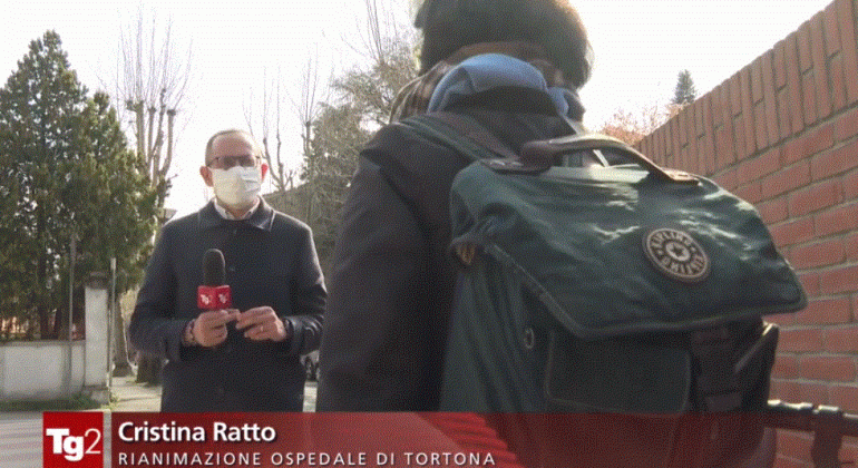 Al Tg2 la storia di Cristina Ratto, il medico del Covid-19 Hospital di Tortona