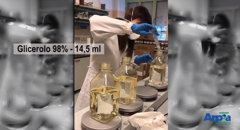 Coronavirus: Arpa Piemonte ha prodotto oltre 500 litri di gel igienizzante