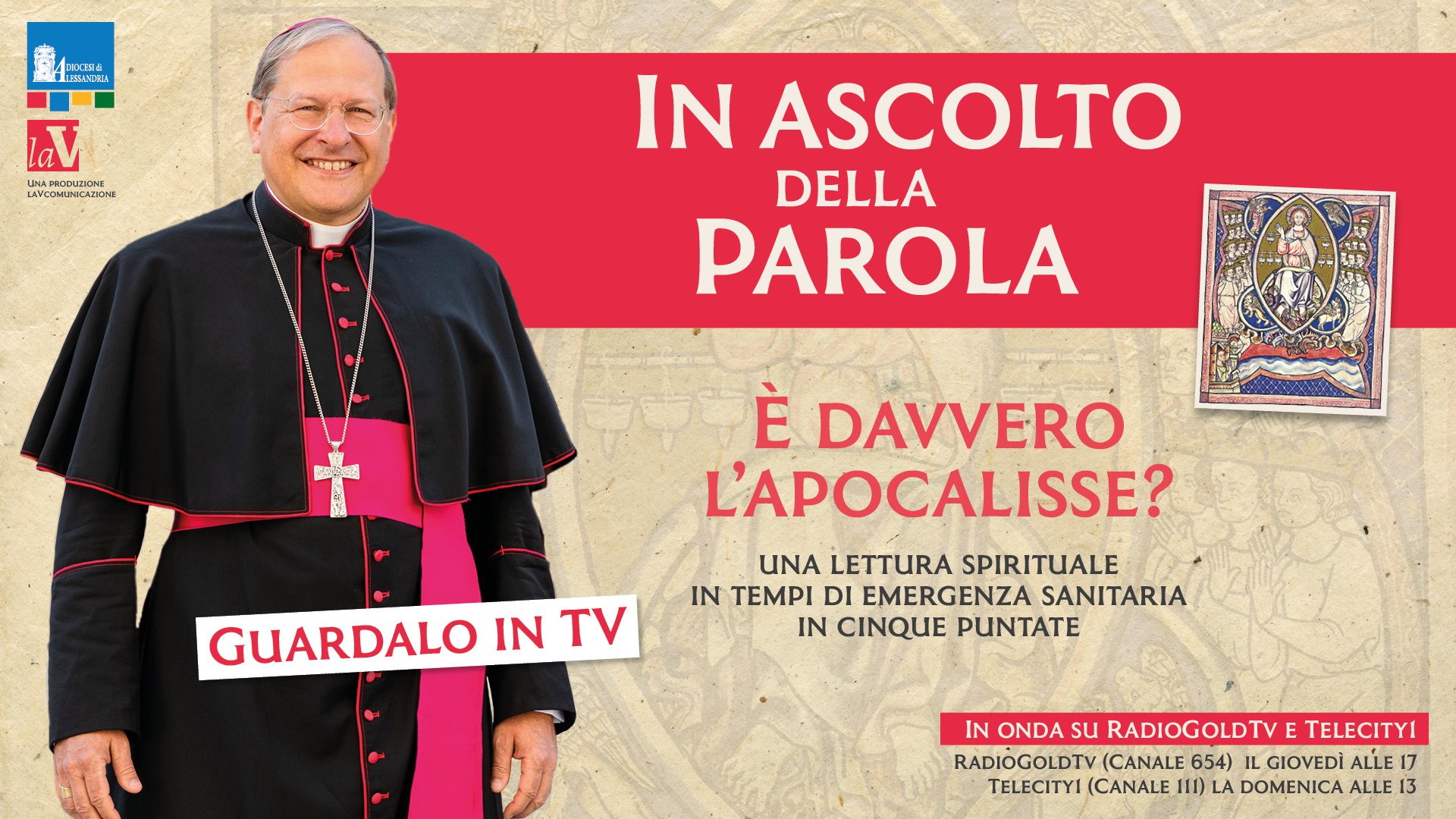 Su RadioGold Tv il Vescovo di Alessandria spiega l’Apocalisse