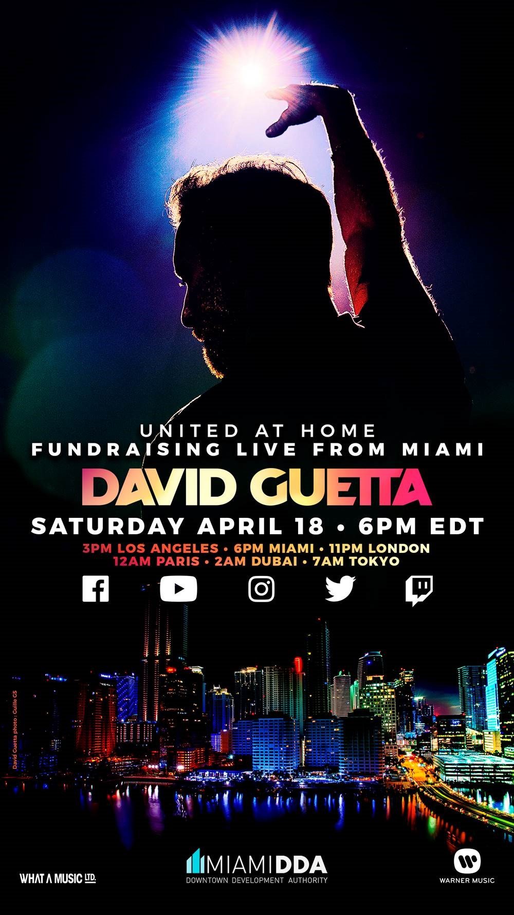 David Guetta: stasera un live che unirà il mondo attraverso la musica