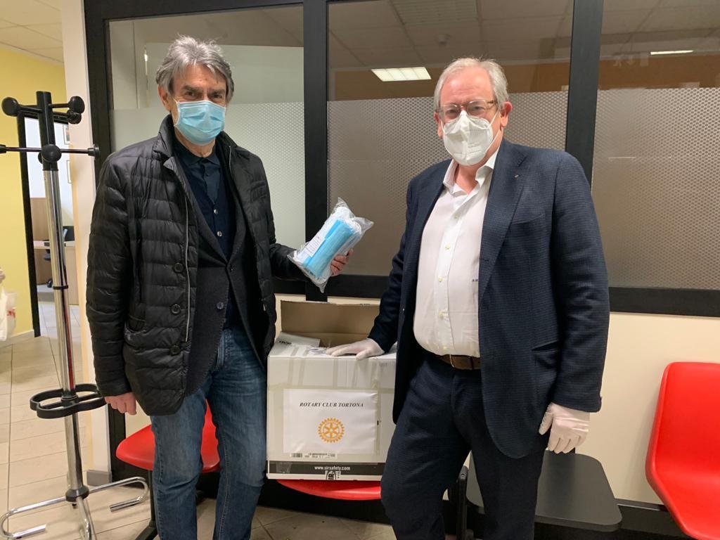 Rotary Club di Tortona dona 500 mascherine chirurgiche al Consorzio Socio Assistenziale
