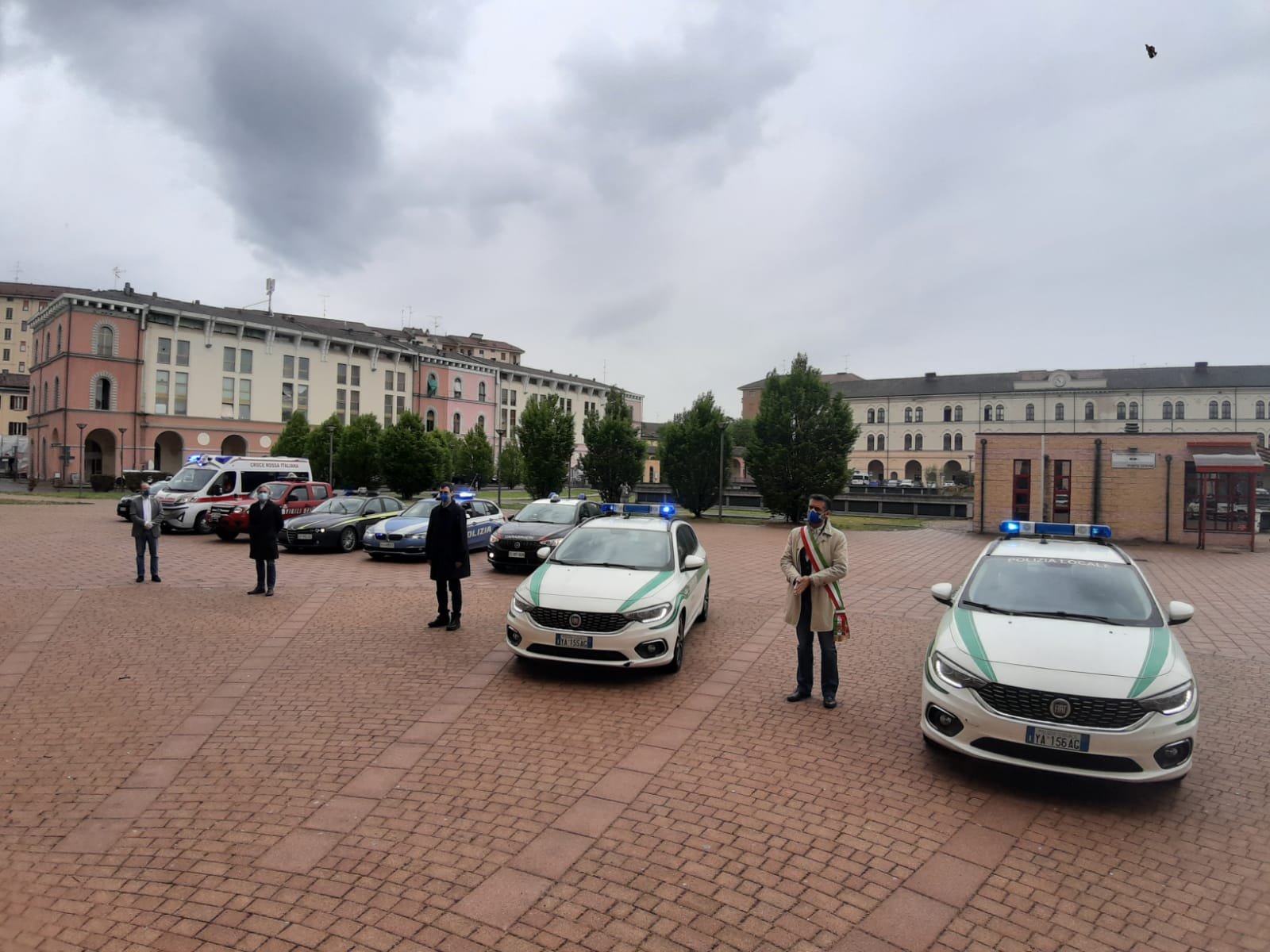 A Tortona omaggio delle forze dell’ordine per la scomparsa del vice comandante vigili urbani
