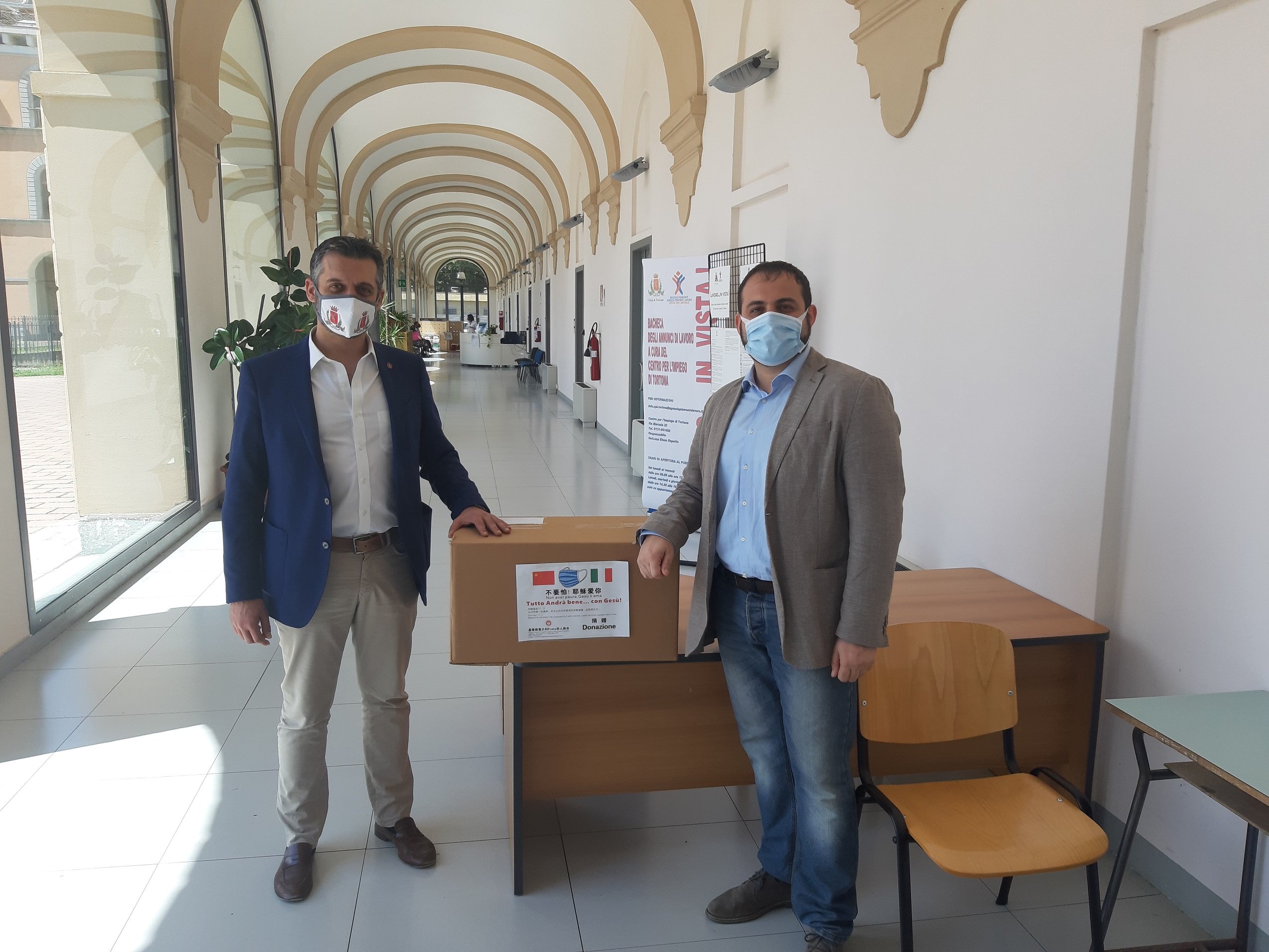 A Tortona la Chiesa Evangelica dona 500 mascherine chirurgiche