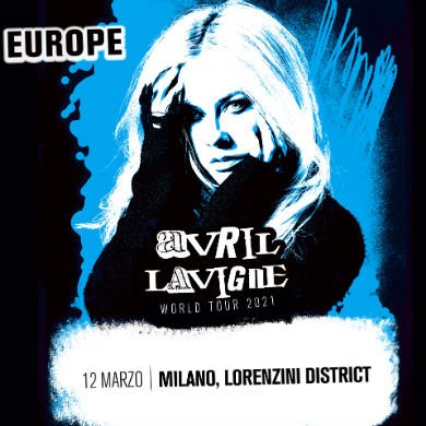 Avril Lavigne torna in italia per due date a marzo del 2021