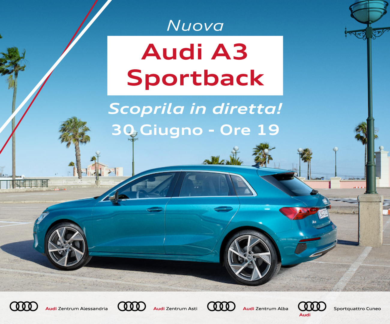 Scoprite in diretta la nuova Audi A3Sportback