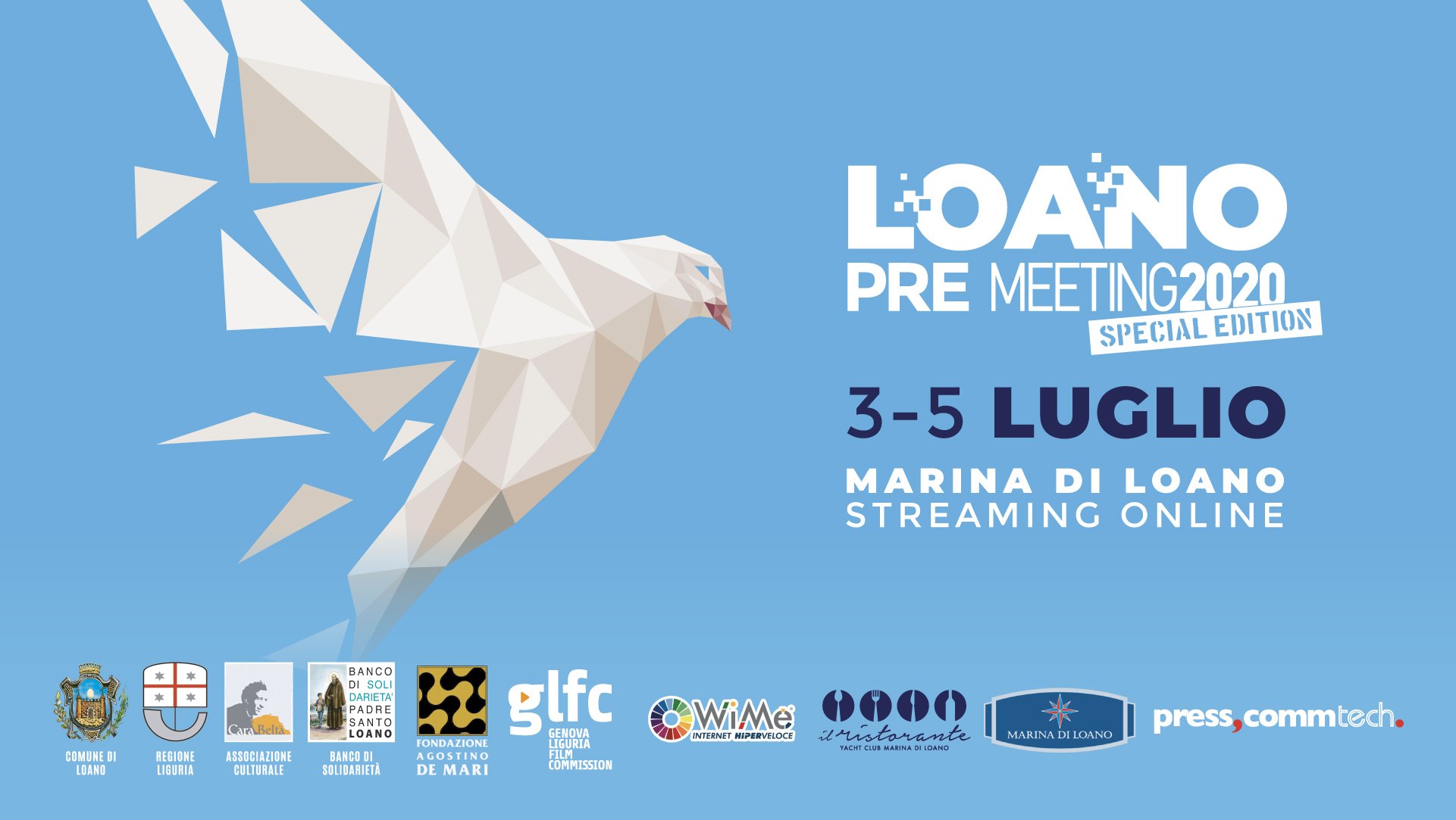 Dal 3 al 5 luglio il PreMeeting di Loano in diretta streaming