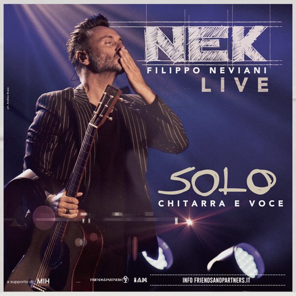 Nek torna in tour “Solo: Chitarra e Voce”
