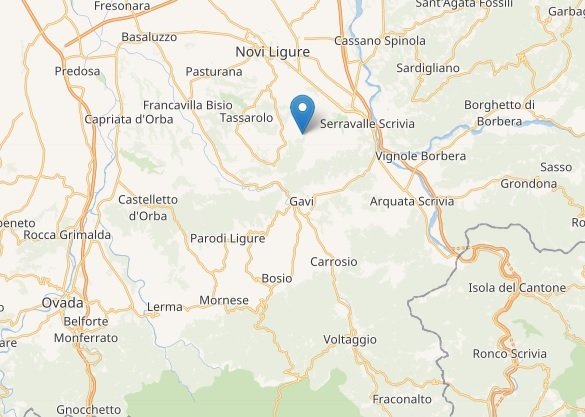 Seconda scossa di terremoto in provincia: registrata alle 12.21 a Tassarolo