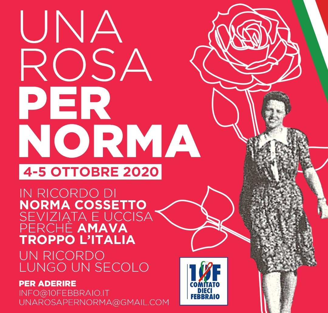 Una rosa per Norma: lunedì al quartiere Cristo la commemorazione di Norma Cossetto