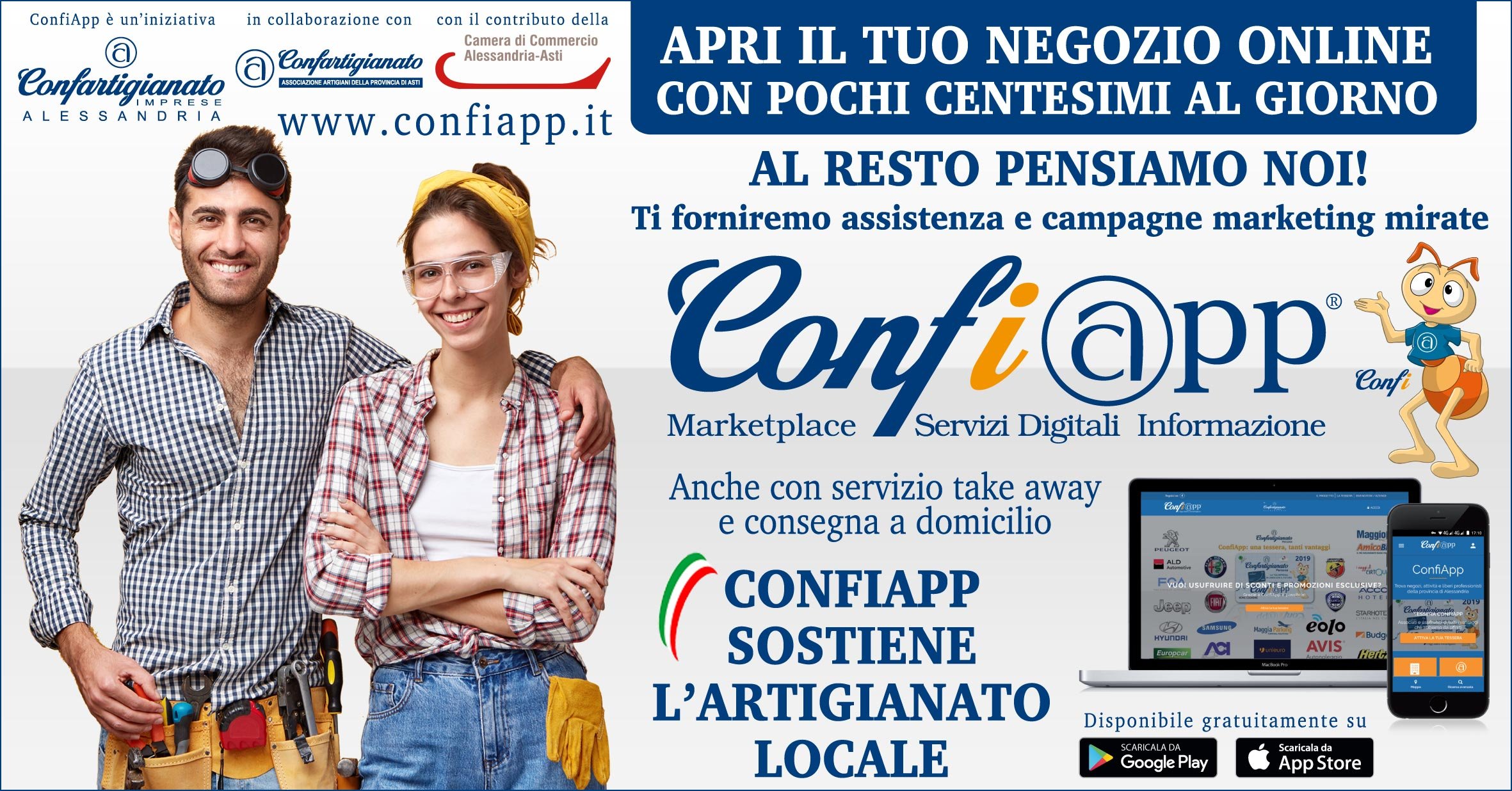 ConfiApp: l’App Multiservice di Confartigianto Imprese Alessandria Market Place- Servizi Digitali- Informazione che aiuta le piccole aziende a superare l’emergenza Covid-19