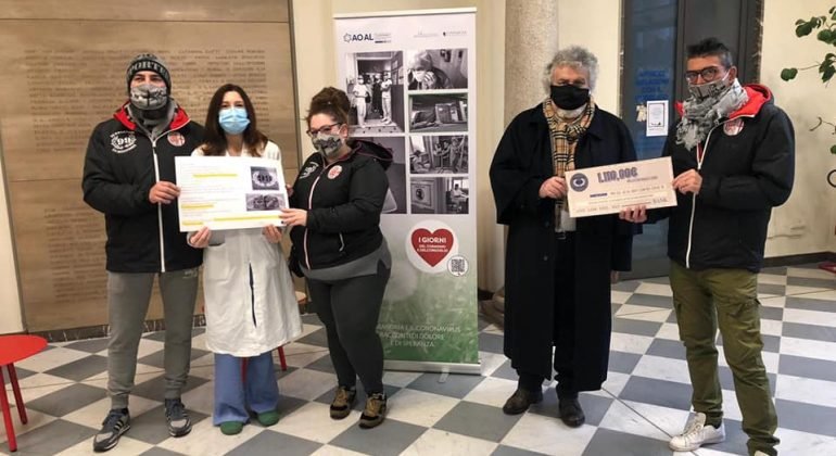 I Supporters dei Grigi donano 1110 euro alla Fondazione Solidal per l’Ospedale di Alessandria