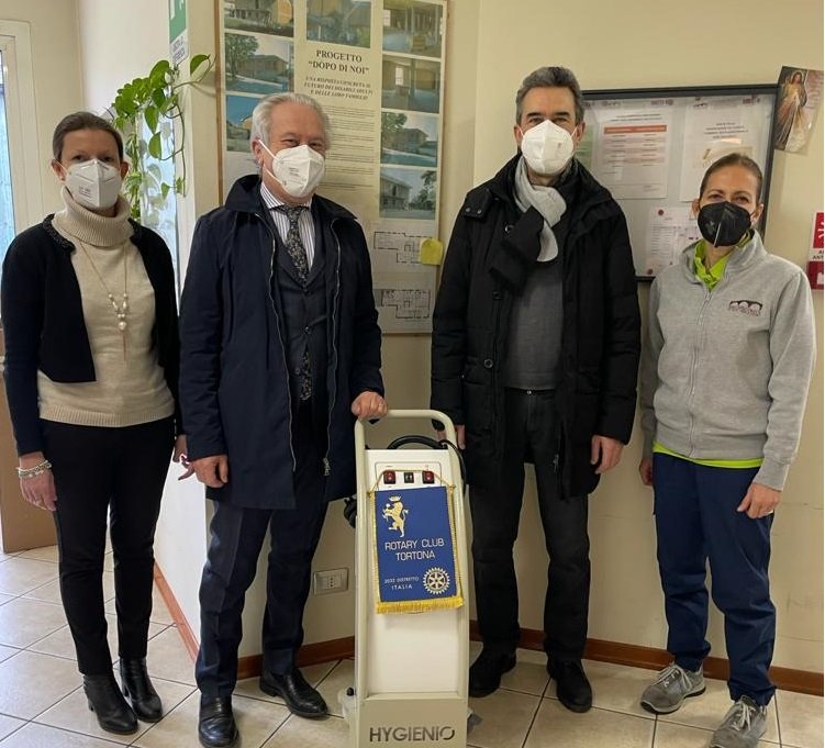 Rotary Club Tortona dona due sanificatori a due strutture socio-sanitarie del territorio