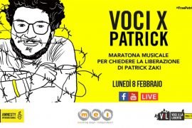 Voci X Patrick: il mondo della musica italiana per Patrik Zaki