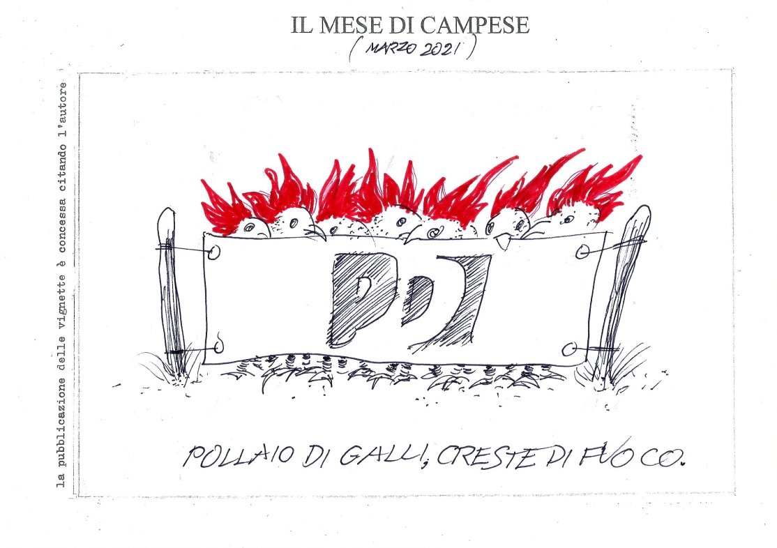 Le vignette di marzo firmate dall’artista Ezio Campese