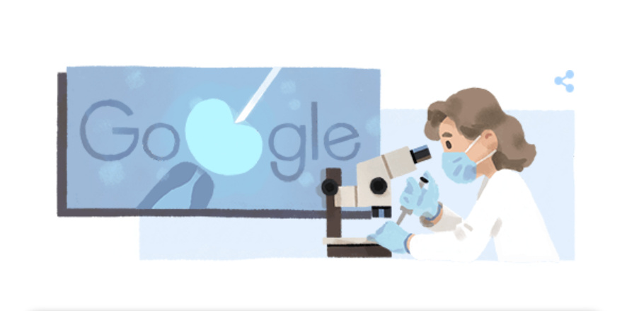 Google celebra con un doodle Anne McLaren, l’inventrice della fecondazione in vitro