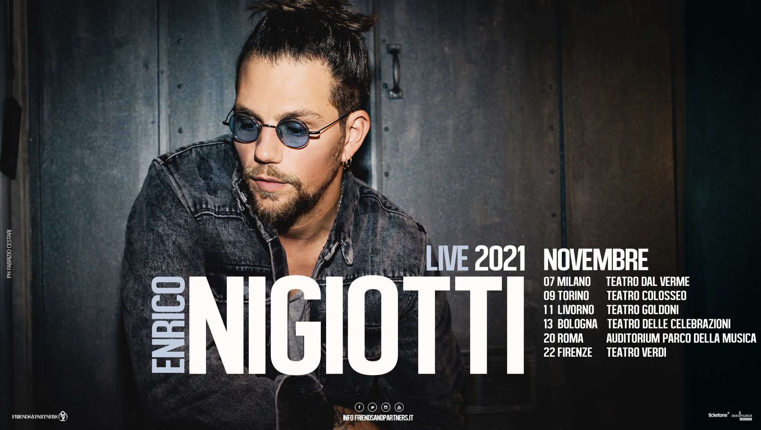 Rinviato all’autunno 2021 il tour teatrale di Enrico Nigiotti