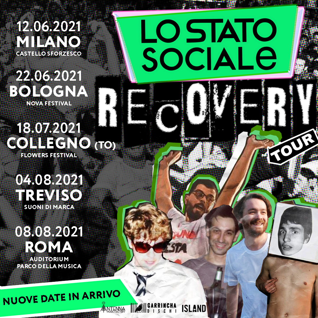 Lo Stato Sociale: annunciate le prime date del Recovery Tour