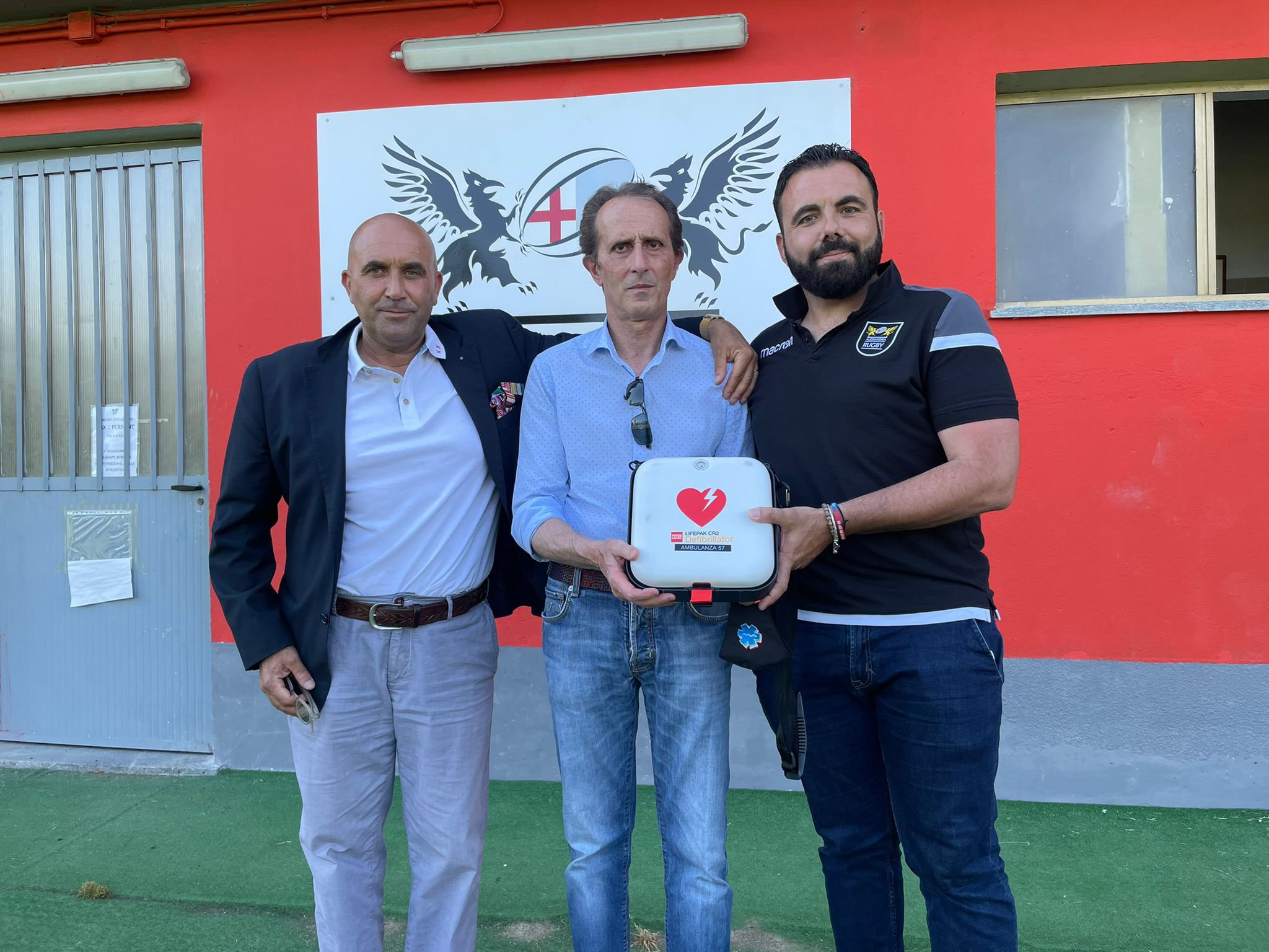 Castellazzo Soccorso dona un defibrillatore all’Alessandria Rugby
